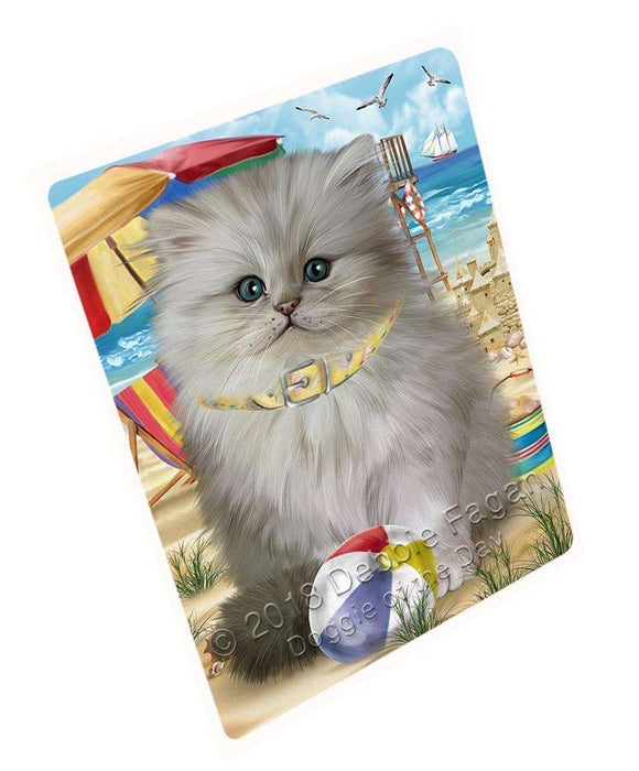 Pet Friendly Beach Persian Cat Large Refrigerator / Dishwasher Magnet RMAG85926