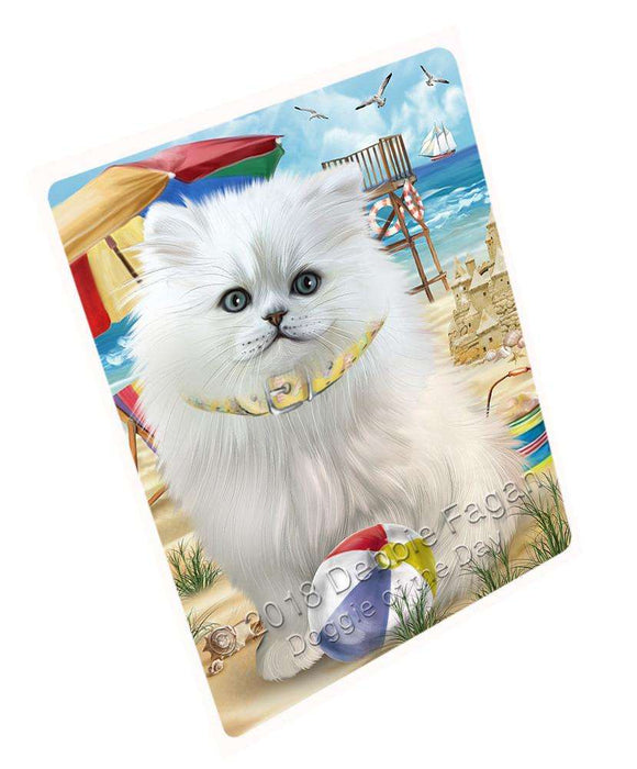 Pet Friendly Beach Persian Cat Large Refrigerator / Dishwasher Magnet RMAG85932