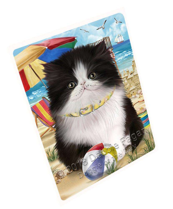 Pet Friendly Beach Persian Cat Large Refrigerator / Dishwasher Magnet RMAG85944