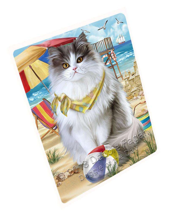 Pet Friendly Beach Persian Cat Large Refrigerator / Dishwasher Magnet RMAG85950