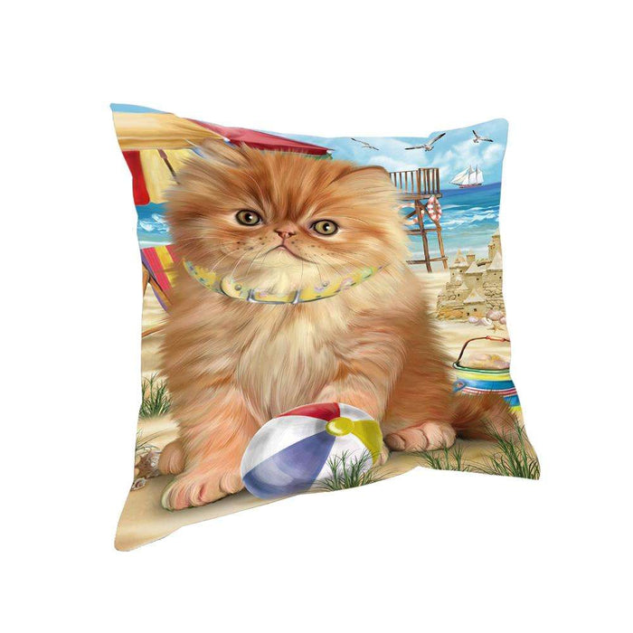 Pet Friendly Beach Persian Cat Pillow PIL73328