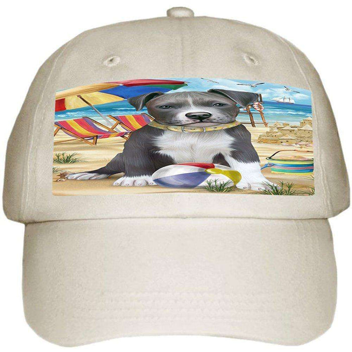 Pet Friendly Beach Pit Bull Dog Ball Hat Cap HAT49713