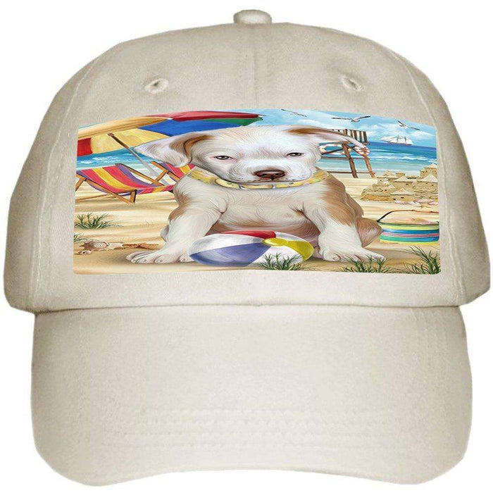 Pet Friendly Beach Pit Bull Dog Ball Hat Cap HAT49722