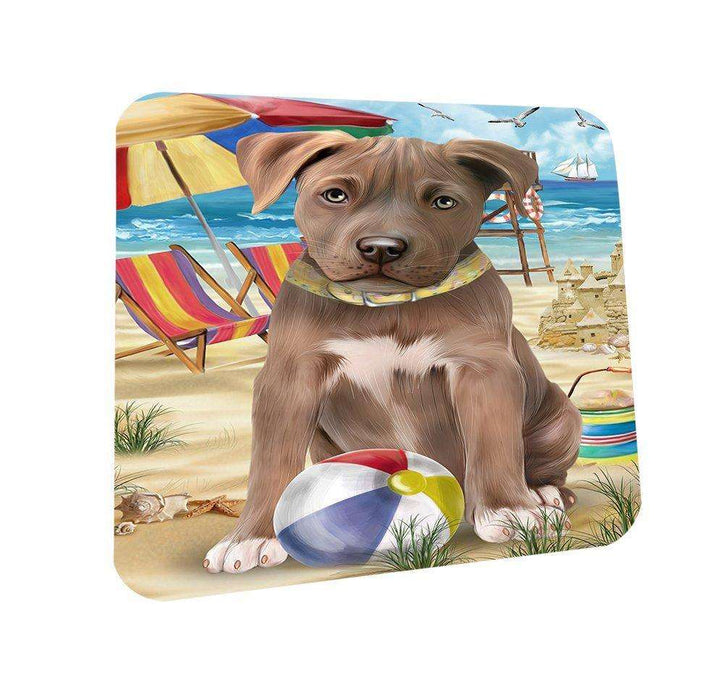 Pet Friendly Beach Pit Bull Dog Coasters Set of 4 CST48620