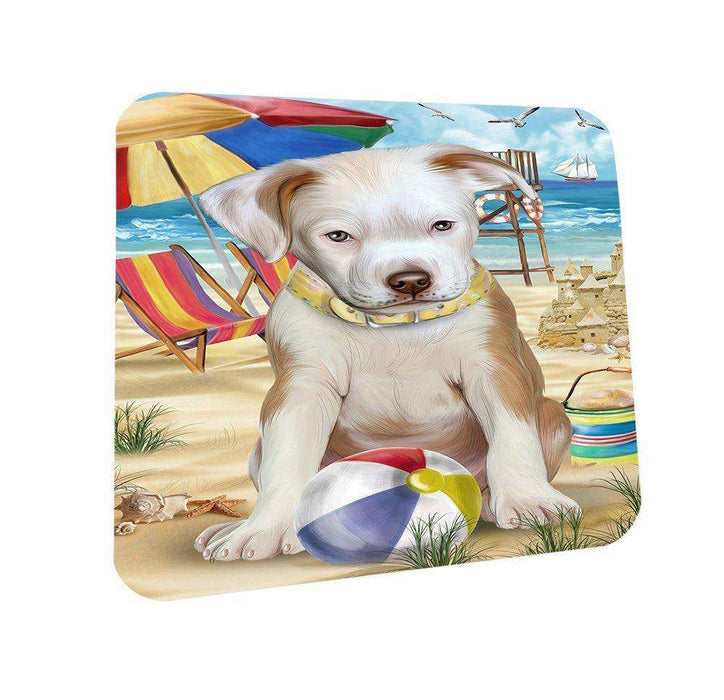 Pet Friendly Beach Pit Bull Dog Coasters Set of 4 CST48622