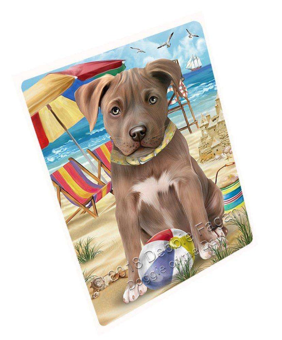 Pet Friendly Beach Pit Bull Dog Large Refrigerator / Dishwasher RMAG51354