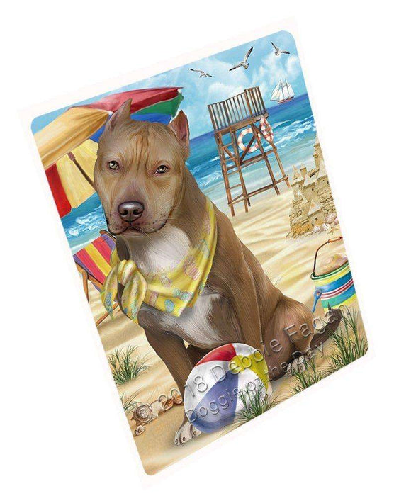 Pet Friendly Beach Pit Bull Dog Large Refrigerator / Dishwasher RMAG51372