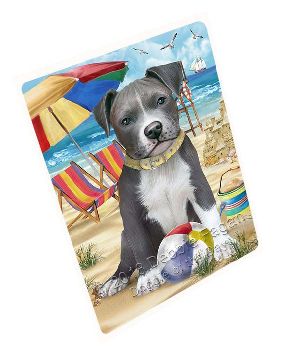 Pet Friendly Beach Pit Bull Dog Magnet Mini (3.5" x 2") MAG49674
