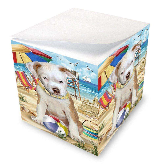 Pet Friendly Beach Pit Bull Dog Note Cube NOC48663