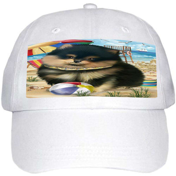 Pet Friendly Beach Pomeranian Dog Ball Hat Cap HAT53949