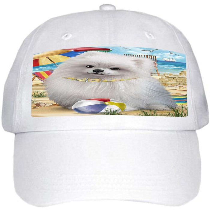 Pet Friendly Beach Pomeranian Dog Ball Hat Cap HAT53952