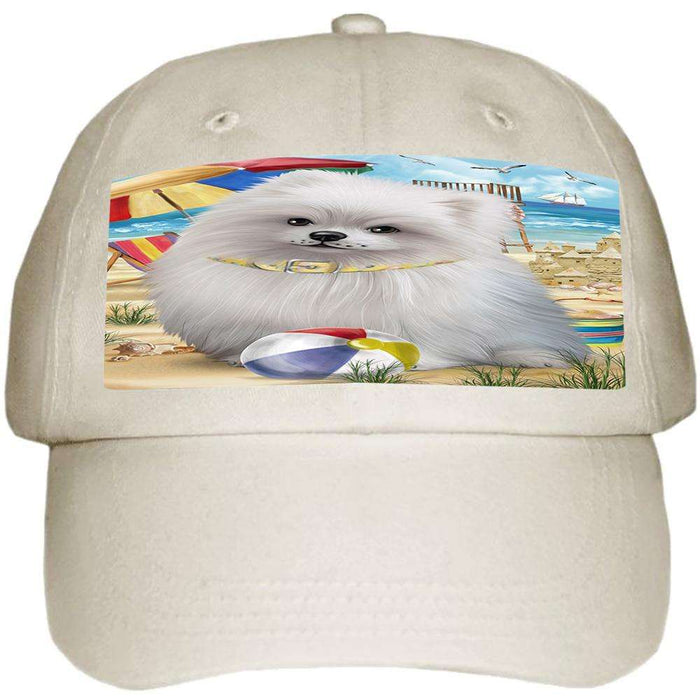 Pet Friendly Beach Pomeranian Dog Ball Hat Cap HAT53952