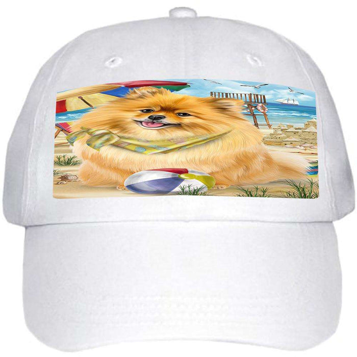 Pet Friendly Beach Pomeranian Dog Ball Hat Cap HAT53958