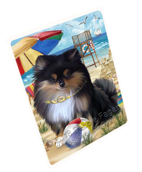 Pet Friendly Beach Pomeranian Dog Cutting Board C54081