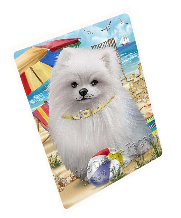 Pet Friendly Beach Pomeranian Dog Magnet Mini (3.5" x 2") MAG54087