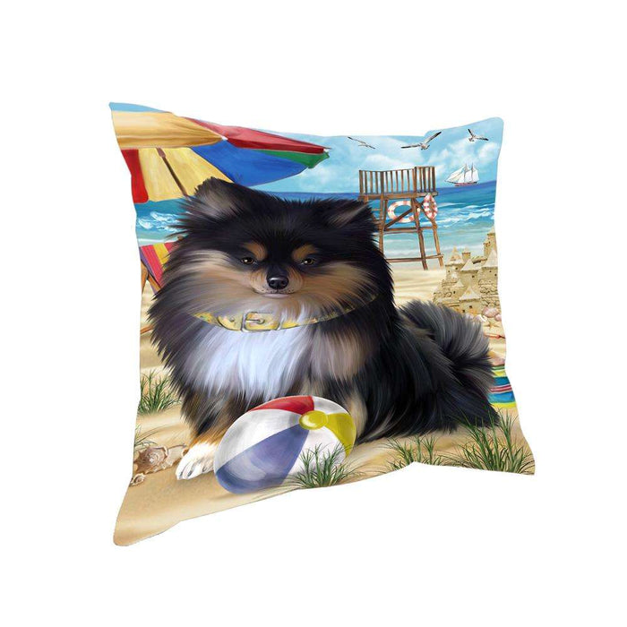 Pet Friendly Beach Pomeranian Dog Pillow PIL56140