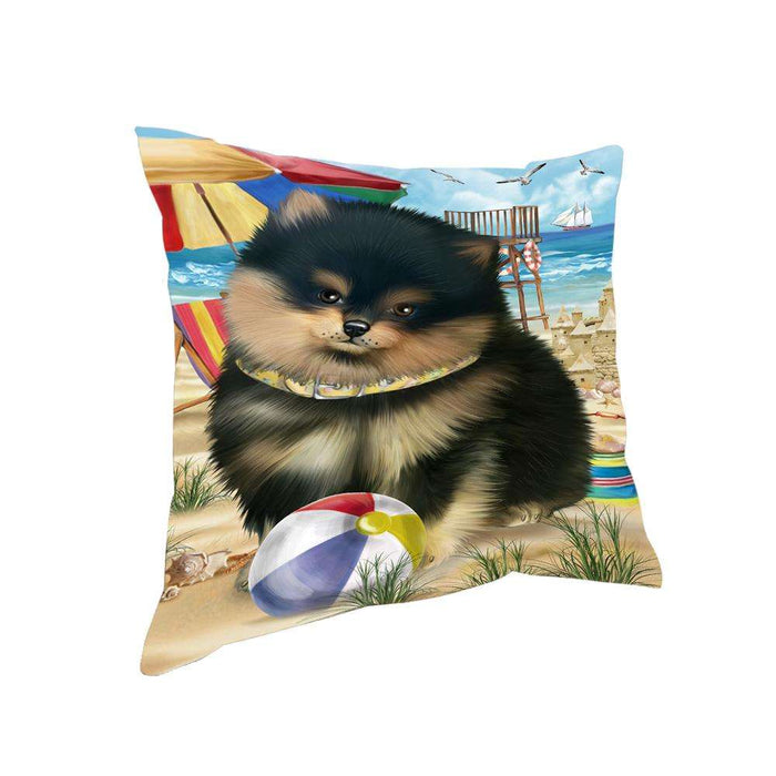 Pet Friendly Beach Pomeranian Dog Pillow PIL56144