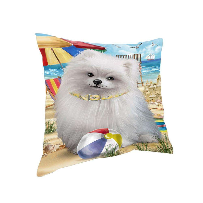 Pet Friendly Beach Pomeranian Dog Pillow PIL56148