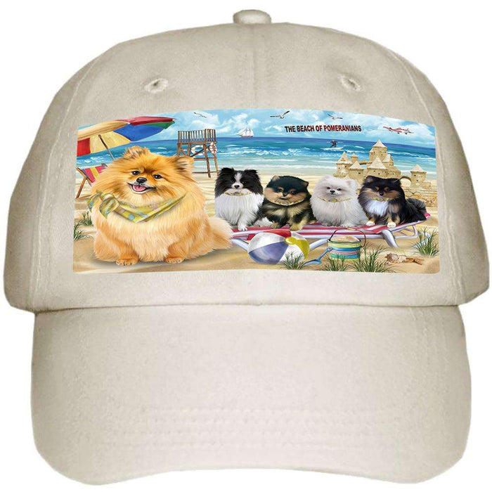 Pet Friendly Beach Pomeranians Dog Ball Hat Cap HAT53943