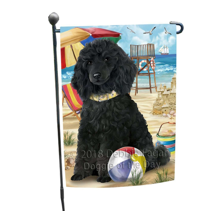 Pet Friendly Beach Poodle Dog Garden Flag GFLG48578