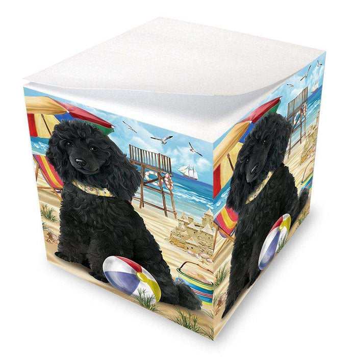 Pet Friendly Beach Poodle Dog Note Cube NOC48669