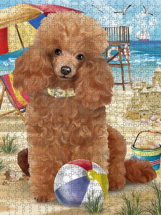 Pet Friendly Beach Poodle Dog Puzzle with Photo Tin PUZL49707 (300 pc.)