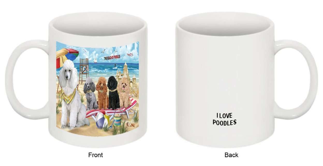 Pet Friendly Beach Poodles Dog Mug MUG48477