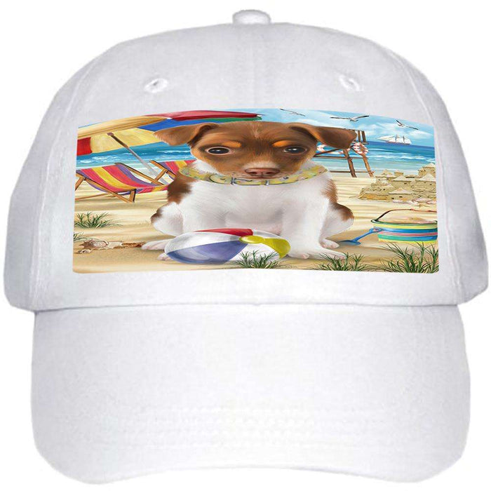 Pet Friendly Beach Rat Terrier Dog Ball Hat Cap HAT53967