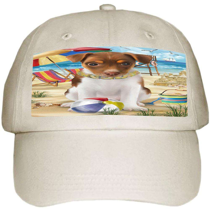 Pet Friendly Beach Rat Terrier Dog Ball Hat Cap HAT53967