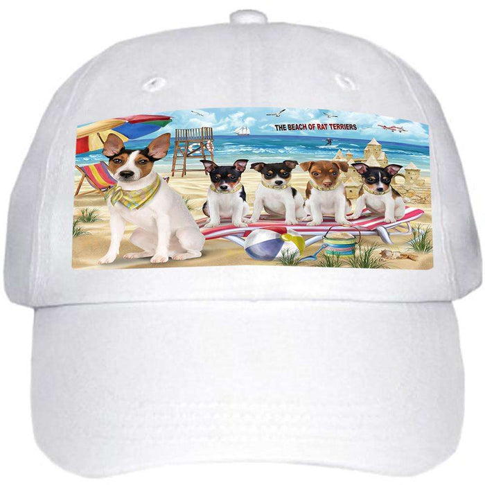 Pet Friendly Beach Rat Terriers Dog Ball Hat Cap HAT53961