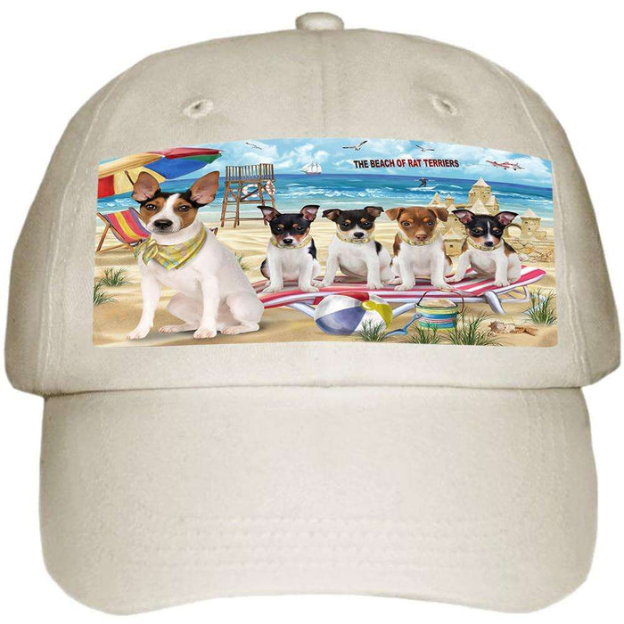 Pet Friendly Beach Rat Terriers Dog Ball Hat Cap HAT53961