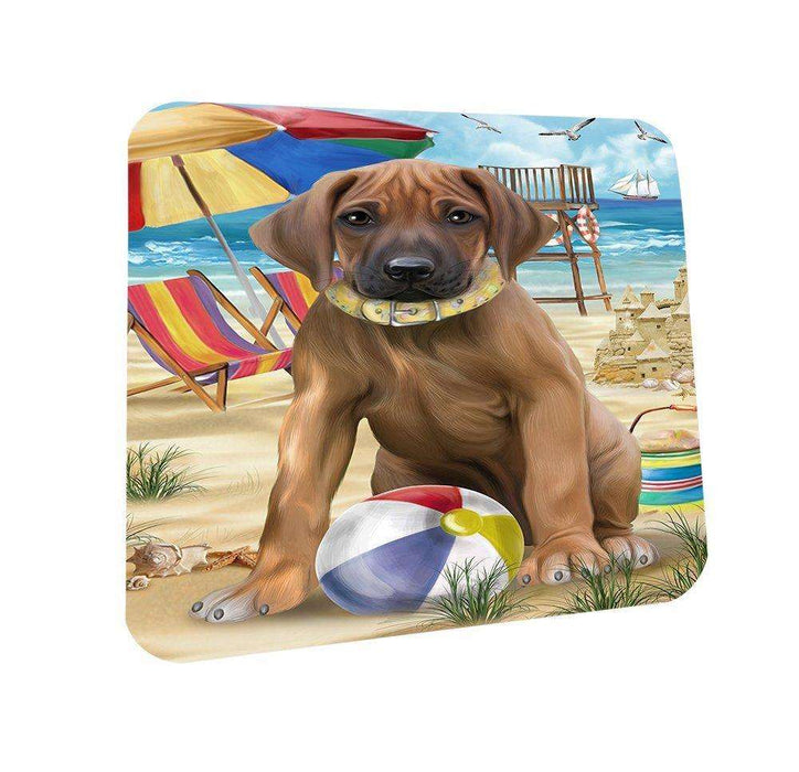 Pet Friendly Beach Rhodesian Ridgeback Dog Coasters Set of 4 CST48633