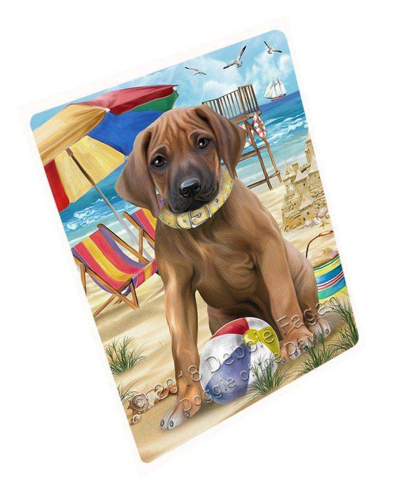 Pet Friendly Beach Rhodesian Ridgeback Dog Large Refrigerator / Dishwasher RMAG51432