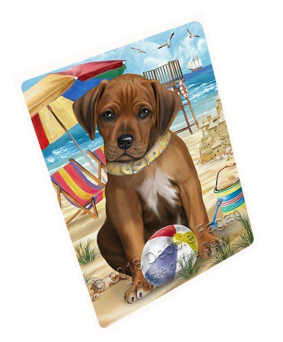 Pet Friendly Beach Rhodesian Ridgeback Dog Large Refrigerator / Dishwasher RMAG51438