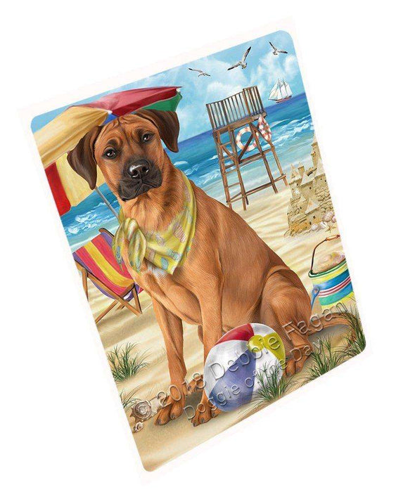 Pet Friendly Beach Rhodesian Ridgeback Dog Large Refrigerator / Dishwasher RMAG51444