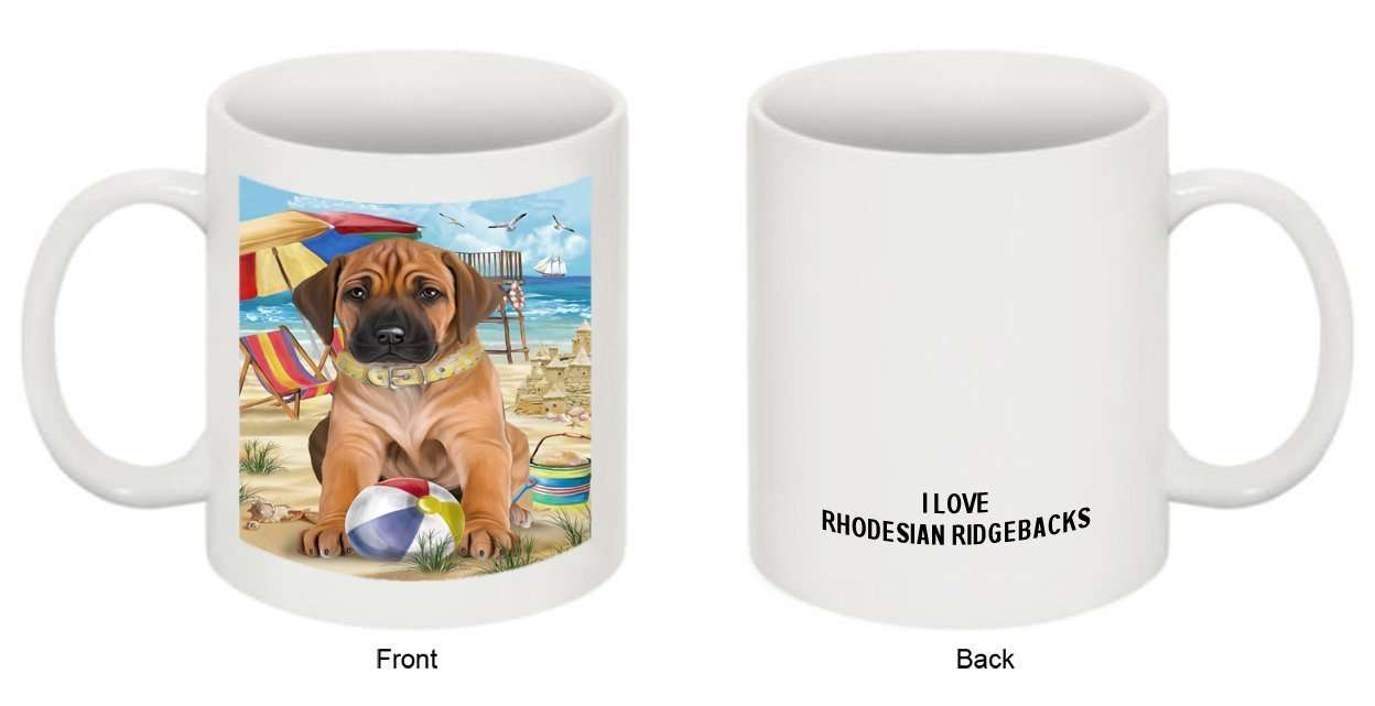 Pet Friendly Beach Rhodesian Ridgeback Dog Mug MUG48485