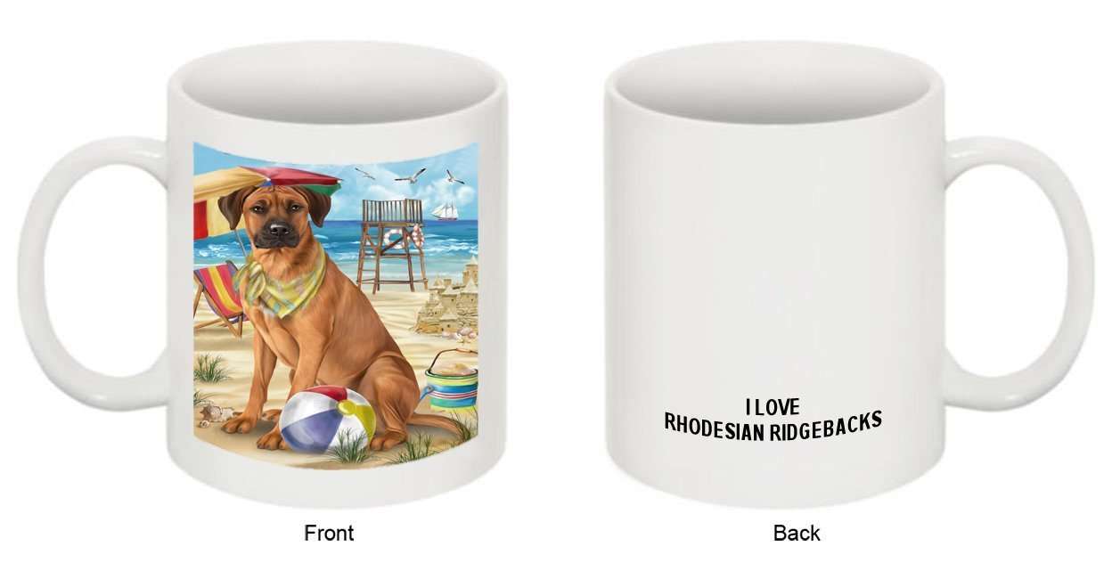 Pet Friendly Beach Rhodesian Ridgeback Dog Mug MUG48488