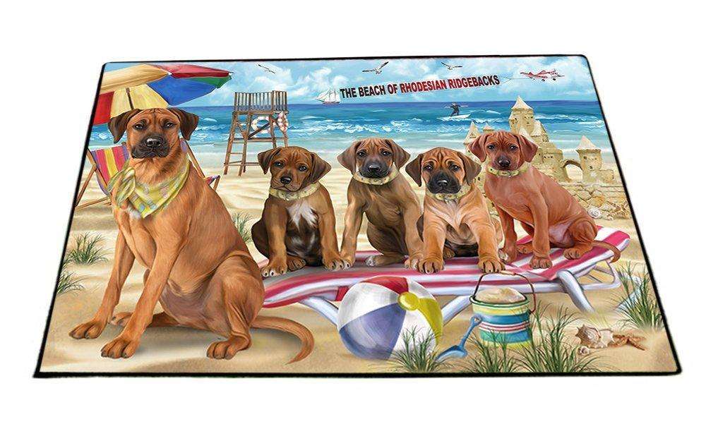 Pet Friendly Beach Rhodesian Ridgebacks Dog Floormat FLMS49278