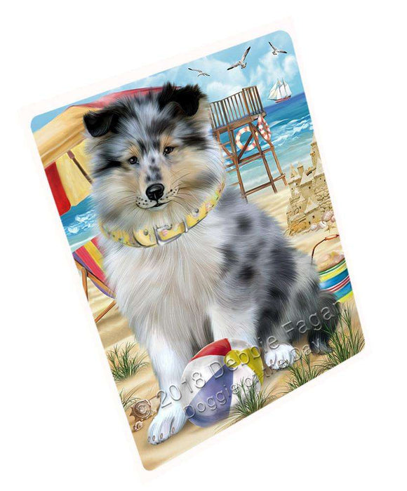 Pet Friendly Beach Rough Collie Dog Cutting Board C66990