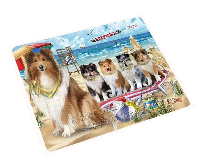 Pet Friendly Beach Rough Collies Dog Cutting Board C66981