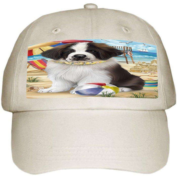 Pet Friendly Beach Saint Bernard Dog Ball Hat Cap HAT49773