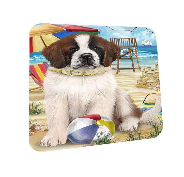 Pet Friendly Beach Saint Bernard Dog Coasters Set of 4 CST48637