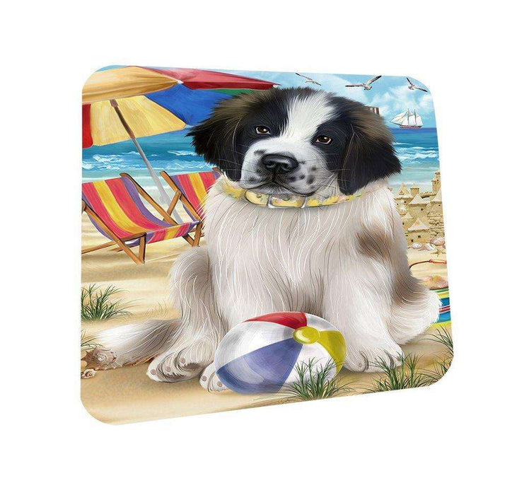 Pet Friendly Beach Saint Bernard Dog Coasters Set of 4 CST48638