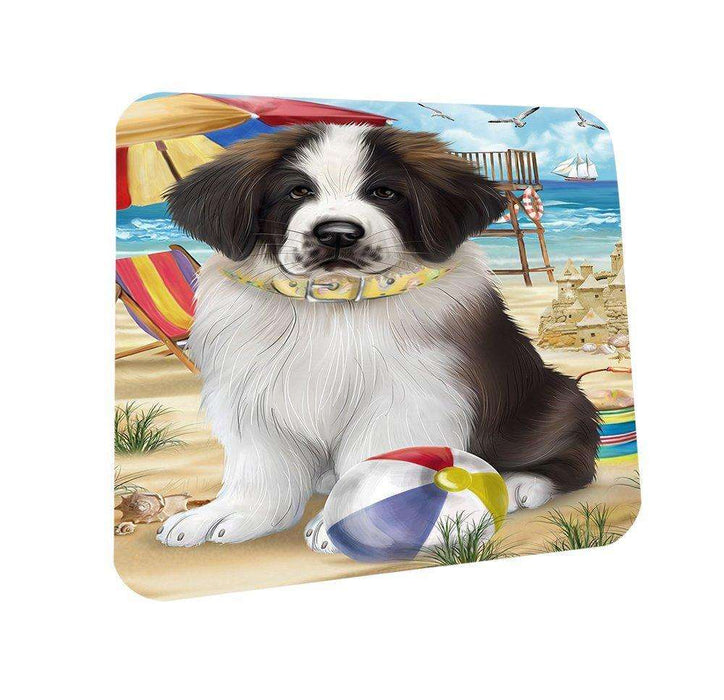 Pet Friendly Beach Saint Bernard Dog Coasters Set of 4 CST48639