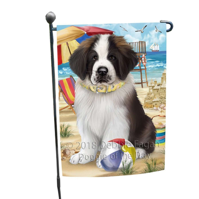 Pet Friendly Beach Saint Bernard Dog Garden Flag GFLG48589