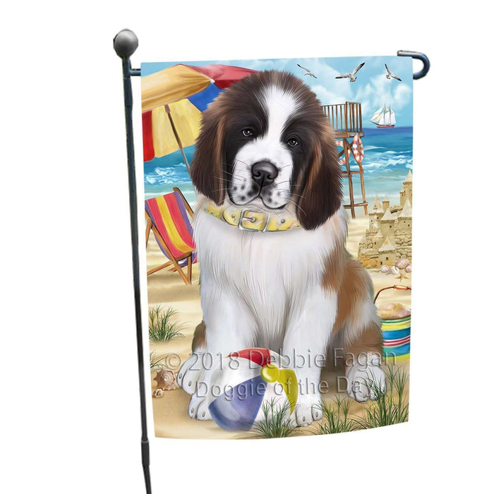 Pet Friendly Beach Saint Bernard Dog Garden Flag GFLG48590