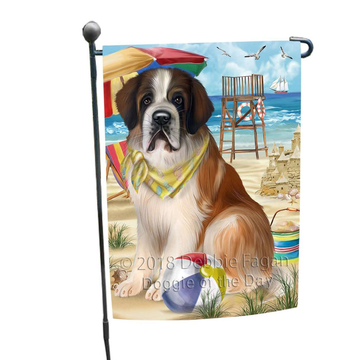 Pet Friendly Beach Saint Bernard Dog Garden Flag GFLG48591