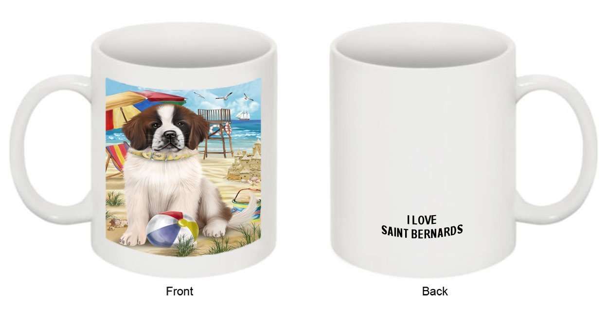 Pet Friendly Beach Saint Bernard Dog Mug MUG48490
