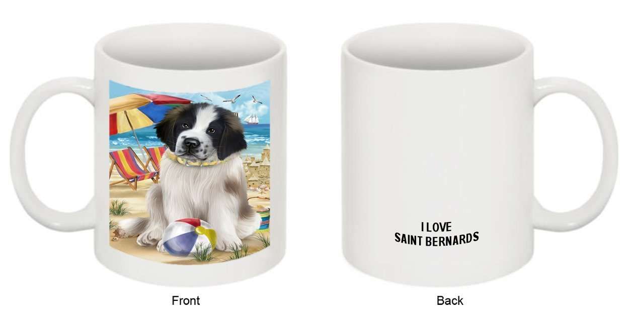 Pet Friendly Beach Saint Bernard Dog Mug MUG48491