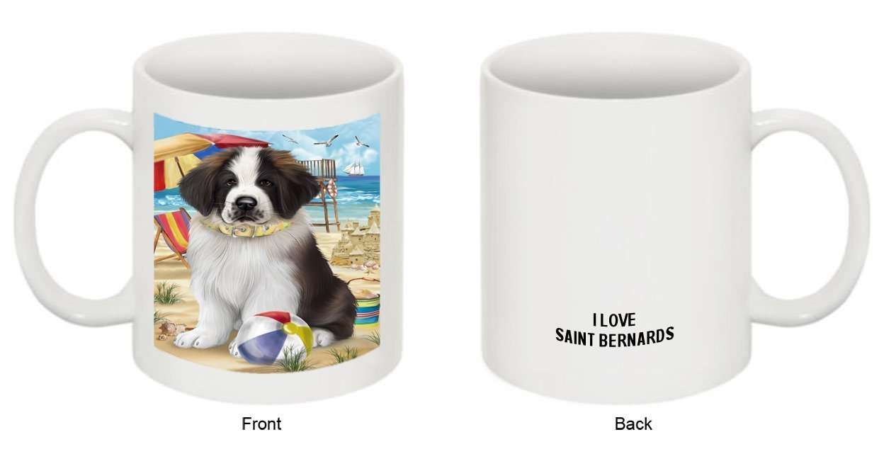 Pet Friendly Beach Saint Bernard Dog Mug MUG48492